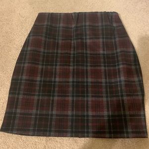 plaid skirt